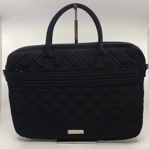 Vera Bradley Black Quilted Laptop Bag